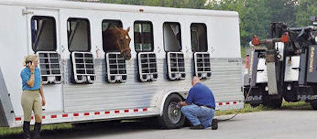 BriteAngles Keep Horses Safe in a Disabled Trailer